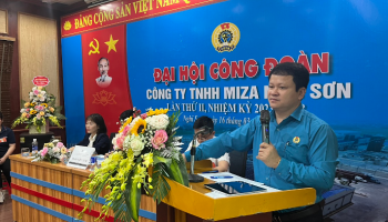 ĐẠI HỘI CÔNG ĐOÀN TẠI CÔNG TY TNHH MIZA NGHI SƠN
