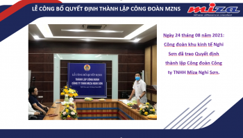 LỄ CÔNG BỐ QUYẾT ĐỊNH THÀNH LẬP CÔNG ĐOÀN MZNS